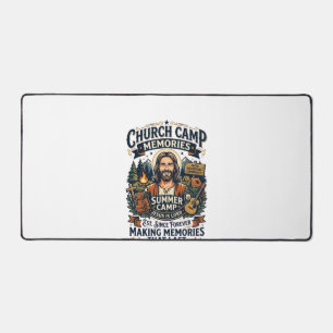 Jesus Kerk Kamp VBS Nostalgie T-shirt Op geloof ge Bureaumat