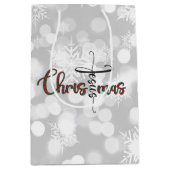 Jesus kerstcadeau medium cadeauzakje (Voorkant)