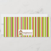 JESUS-kerstkaart met twee zijden voor de Kerstmis  Kaart (Achterkant)