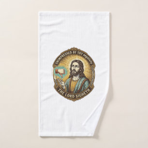Jesus Keur Niet Knop Sociale Media Hater Troll Hum Handdoek