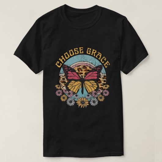 Jesus Kies Grace  Faith gebaseerde Hipster Chr T-shirt (Design voorkant)