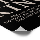 Jesus King Christian Men Youth God Good Son Brothe Poster (Hoek)