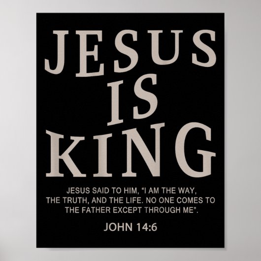 Jesus King Christian Men Youth God Good Son Brothe Poster (Voorkant)