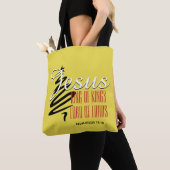JESUS KING OF KINGS | Christelijk geel | Kerstmis Tote Bag (Dichtbij)