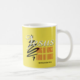 JESUS KING OF KINGS Christelijk kerstmis Koffiemok