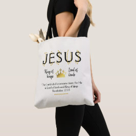 JESUS King of kings Christelijk Tote Bag