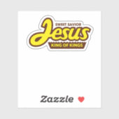Jesus King Of Kings For Christian Jesus Lovers Sticker (Vel)