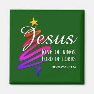 JESUS KING OF KINGS-Kerstmis Magneet