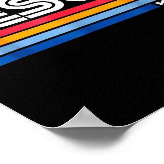 Jesus King Retro Vintage Design  Poster (Hoek)