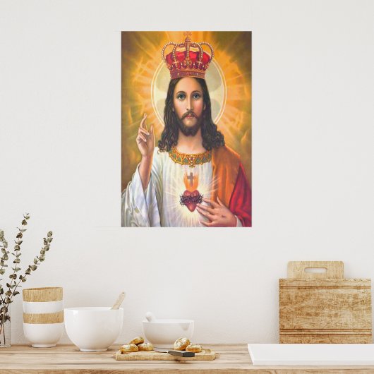 Jesus King Vintage poster (Keuken)