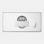 Jesus Klein Huis Slaag Leven Vintage Bureaumat (Keyboard & Muis)