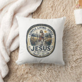 Jesus Klein Huis Slaag Leven Vintage Kussen (Deken)