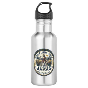 Jesus Klein Huis Slaag Leven Vintage Waterfles