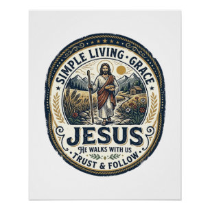 Jesus Klein Huis Slow Living Vintage Perfect Poster
