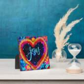 Jesus Kleur Hart Inspirerend Inspirivity Ezel Fotoplaat (Insitu)