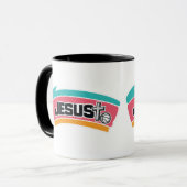 JESUS - Kleurig en Sportief Mok (Voorkant links)