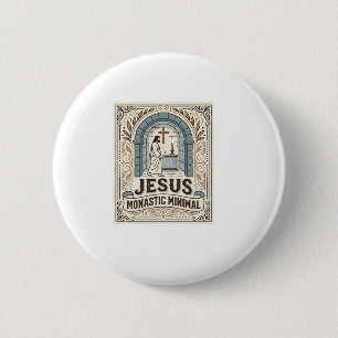 Jesus Klooster Minimaal Jezus Klooster Minimaal Ch Ronde Button 5,7 Cm