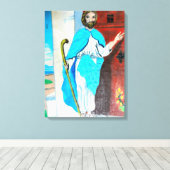 JESUS KNOCKS canvas (Insitu (Houten vloer))