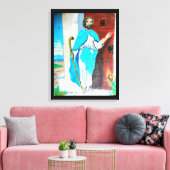JESUS KNOCKS canvas Afdruk (Insitu (Woonkamer))