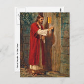 Jesus Knocks op de Deur Briefkaart (Voorkant / Achterkant)