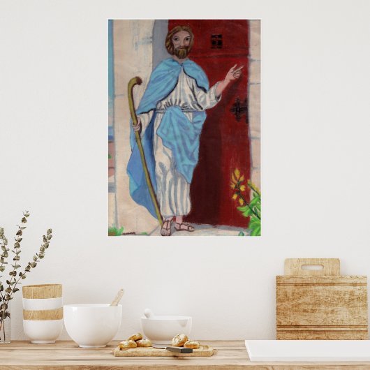JESUS KNOCKS poster (Keuken)