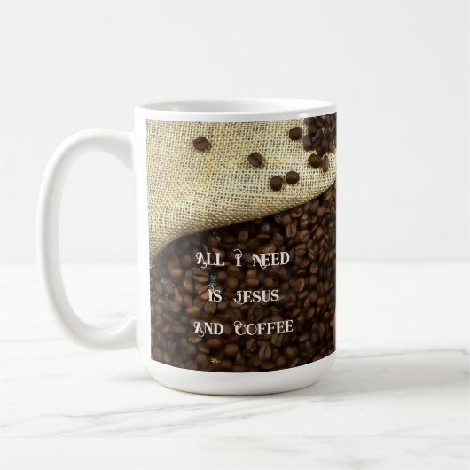 Jesus & koffie - mok van 445 ml (Links)