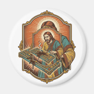 Jesus koffie morsen mechanisch toetsenbord kapotte magneet