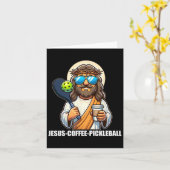 Jesus Koffie Picklenall Grappig Christelijk Pickle Kaart (Gele Bloem)