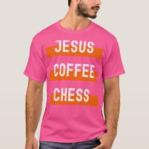 Jesus Koffie Schaken T-shirt