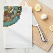 Jesus koffievlek broek voor het ontmoeten van kant theedoek (Quarter Fold)