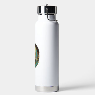 Jesus koffievlek broek voor het ontmoeten van kant waterfles
