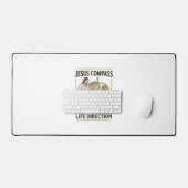 Jesus Kompas En Puzzel Levensrichting Jezus Comp Bureaumat (Keyboard & Muis)