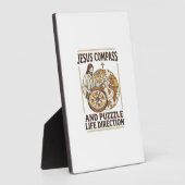 Jesus Kompas En Puzzel Levensrichting Jezus Comp Fotoplaat (Zijkant)