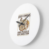 Jesus Kompas En Puzzel Levensrichting Jezus Comp Grote Klok (Hoek)