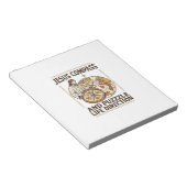 Jesus Kompas En Puzzel Levensrichting Jezus Comp Notitieblok (Schuin)