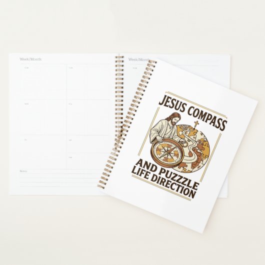 Jesus Kompas En Puzzel Levensrichting Jezus Comp Planner (Display)