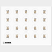Jesus Kompas En Puzzel Levensrichting Jezus Comp Ronde Sticker (Vel)