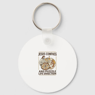 Jesus Kompas En Puzzel Levensrichting Jezus Comp Sleutelhanger