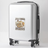 Jesus Kompas En Puzzel Levensrichting Jezus Comp Sticker (Koffer)