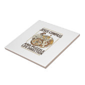 Jesus Kompas En Puzzel Levensrichting Jezus Comp Tegeltje (Zijkant)