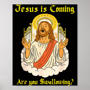 Jesus Komt Bent U Christen Jezus Zegt Uit Poster