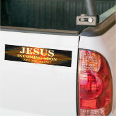 JESUS KOMT BINNENKORT Bumpersticker (Op Truck)