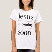 jesus komt binnenkort Christelijke Evangelism Grou T-shirt (Voorkant)