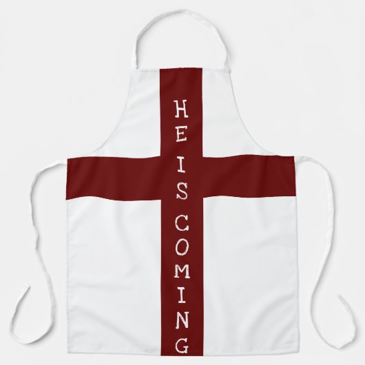 JESUS komt binnenkort Schort (Voorkant)