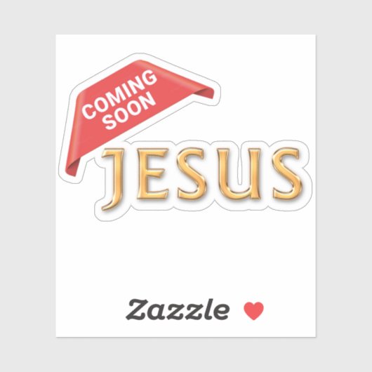 Jesus Komt Gauw Sticker (Vel)