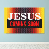 JESUS KOMT SNEL AAN CANVAS AFDRUK (Insitu (Houten vloer))