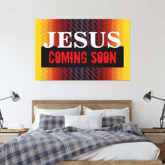 JESUS KOMT SNEL AAN CANVAS AFDRUK (Insitu (Slaapkamer))