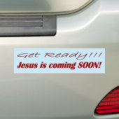 JESUS KOMT SNEL! BUMPERSTICKER (Op auto)
