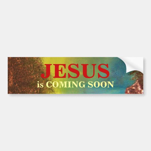 JESUS KOMT SNEL IN Bumpersticker (Voorkant)