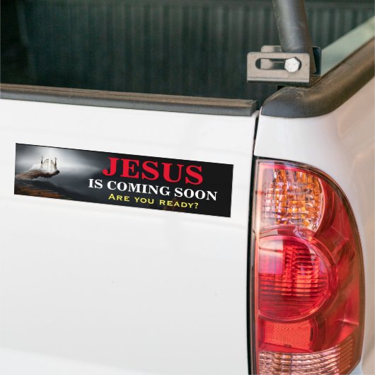 JESUS KOMT SNEL IN Bumpersticker (Op Truck)